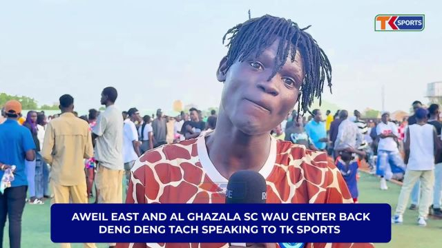 Aweil East defender Deng Deng after helping his team to reach final