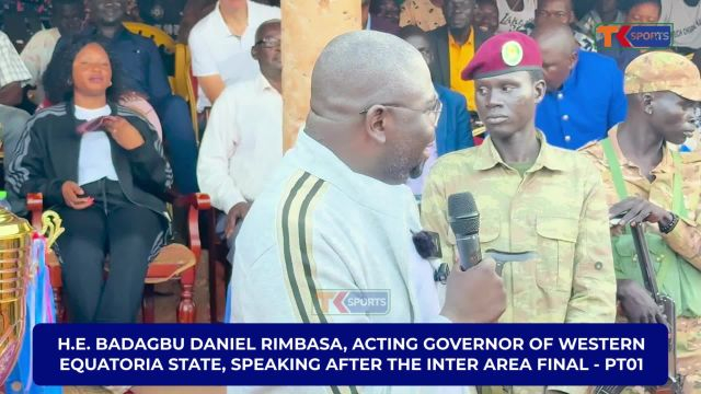 Western Equatoria Acting Governor Badagbu Daniel during the Inter-Area Tournament Final | PART TWO