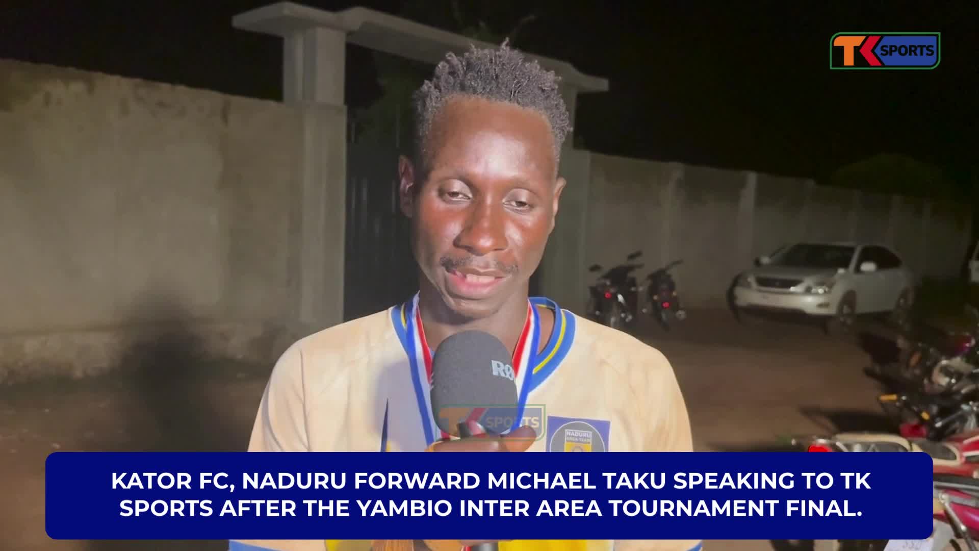 Kator FC and Naduru forward Michael Taku after leading his Area to the Title | Yambio Inter-Area Tournament Final 2025