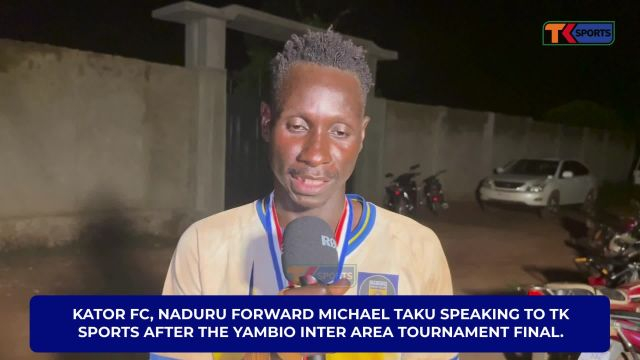 Kator FC and Naduru forward Michael Taku after leading his Area to the Title | Yambio Inter-Area Tournament Final 2025