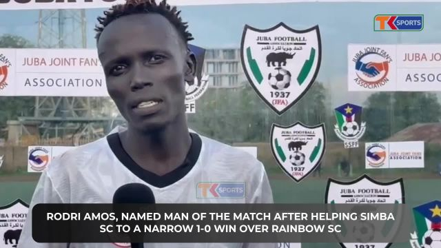 Rodri's lone goal helped Simba FC to secure their second win of the season | Rainbow 0-1 Simba FC | Juba FA League Match Week 3 2025-26