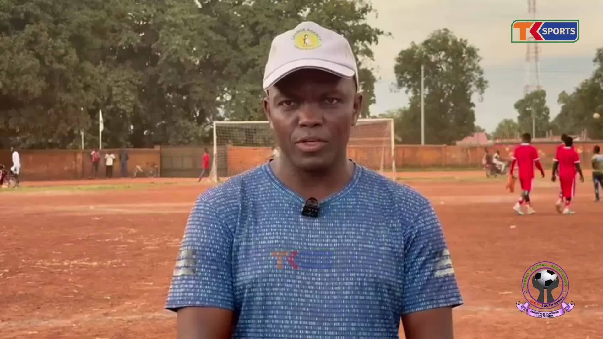 Al Wehida FC, Yambio head coach Daniel Fotur after his side's clash with St. Mary FC in the first game of the First Division League