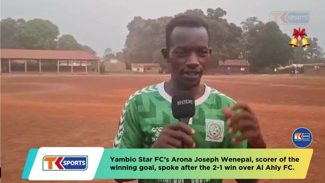 Yambio Star defender Joseph helped his side to a 2-1 win against Al Ahly FC | Yambio Star 2-1 Al Ahly FC | Yambio First Division League 2025-26