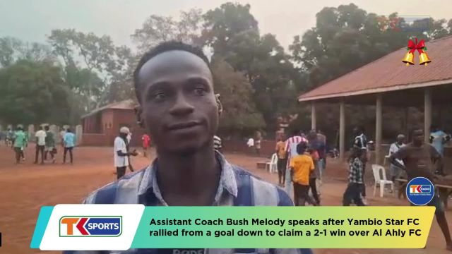 Yambio Star assistant coach Bush Melody | Yambio Star 2-1 Al Ahly FC | Yambio First Division League 2025-26