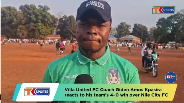 Villa United head coach Giden Amos | Yambio First Division League 2025-26