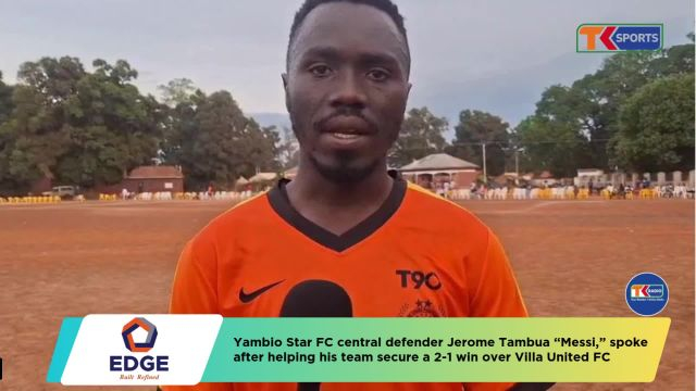 Yambio Stars defender Jerome Tambua on 2-1 win against Villa United | Yambio First Division League 2025-26