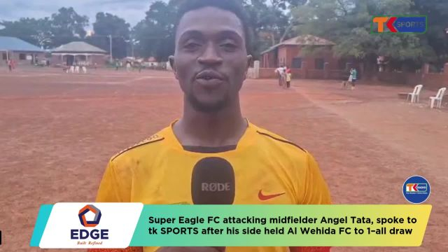 Super Eagle attacking midfielder Angel Tata on 1-1 draw against Al-Wehida FC | Yambio First Division League 2025-26