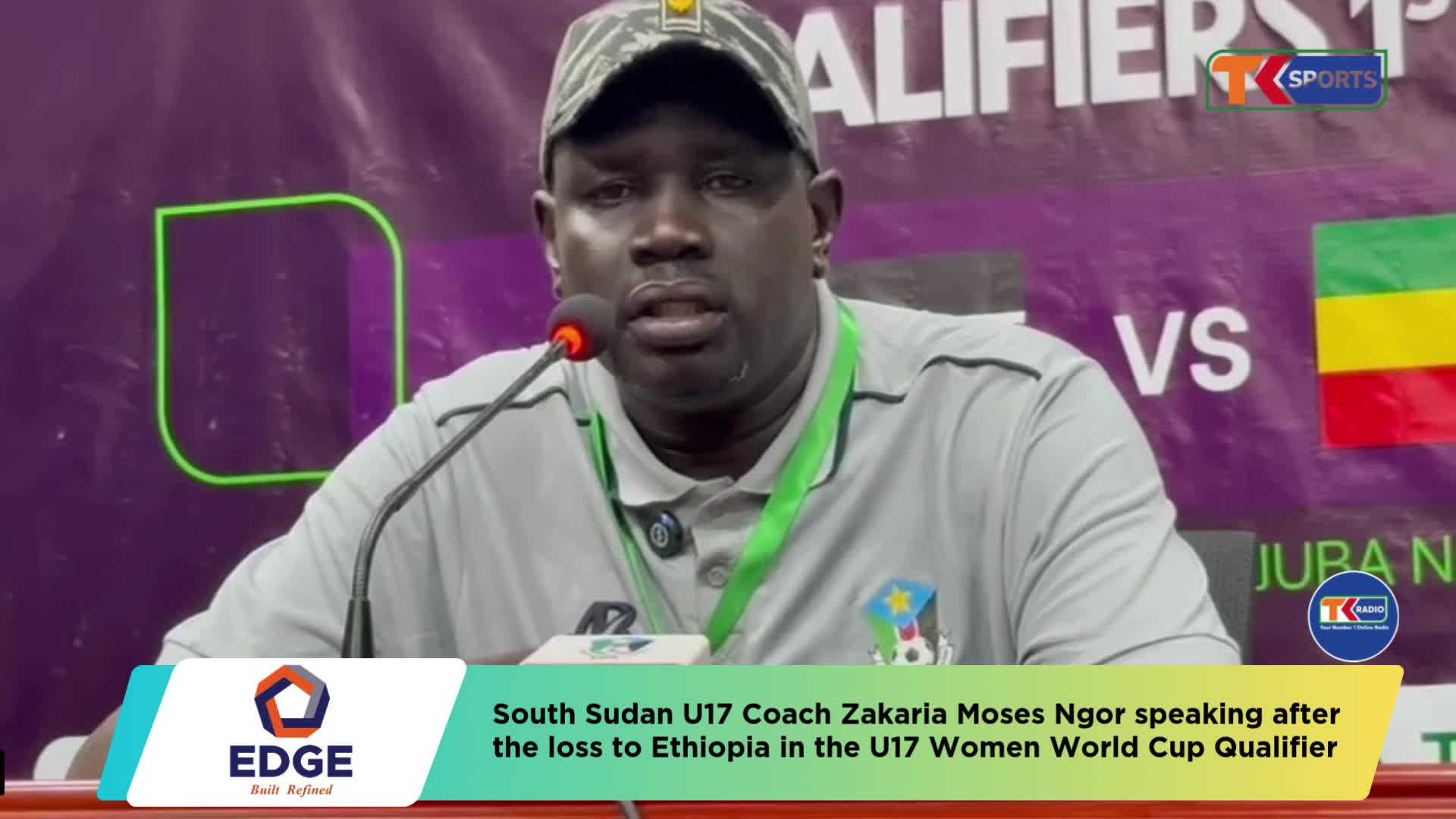 South Sudan Women U17 National Team coach Ngor responds to his side's 2-0 home defeat to Ethiopia