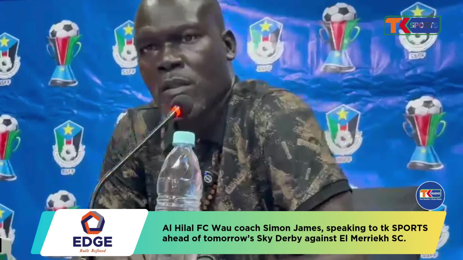 Coach Simon James looks ahead of the Semi-final tie against League leaders El-Merriekh Bentui | South Sudan Cup 2025-26